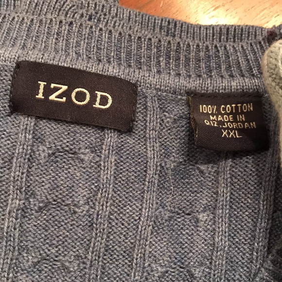 Two IZOD men’s cable knit sweater vests, 2XL - Picture 2 of 3